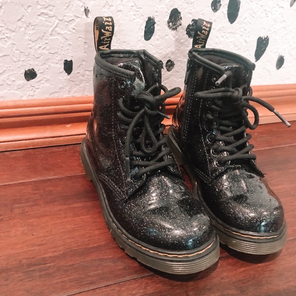 girls glitter dr martens